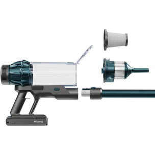 Aspirateur balai H.KOENIG UPX32U 2 en 1 avec brosse de lavage pour sols durs