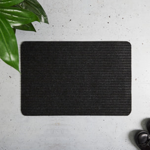 Tapis d'entrée - JE CHERCHE UNE IDEE - Antidérapant - Noir