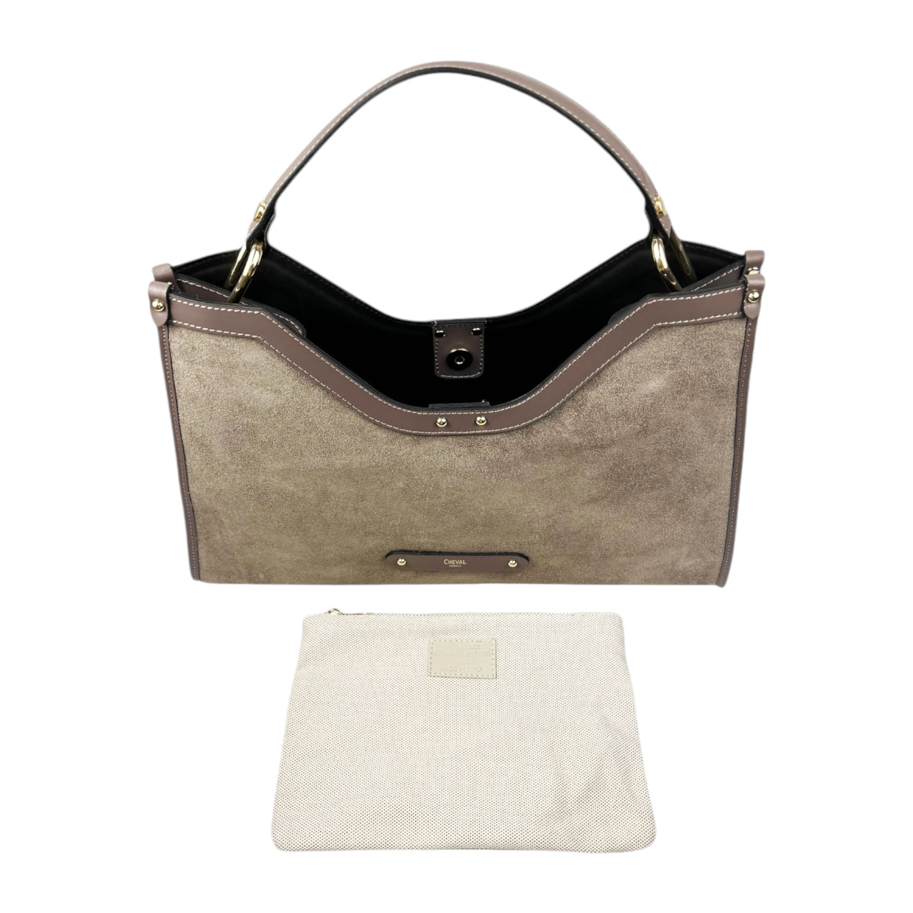 Bolso de Hombro Cheval Firenze Capri F/W Gris Pardo