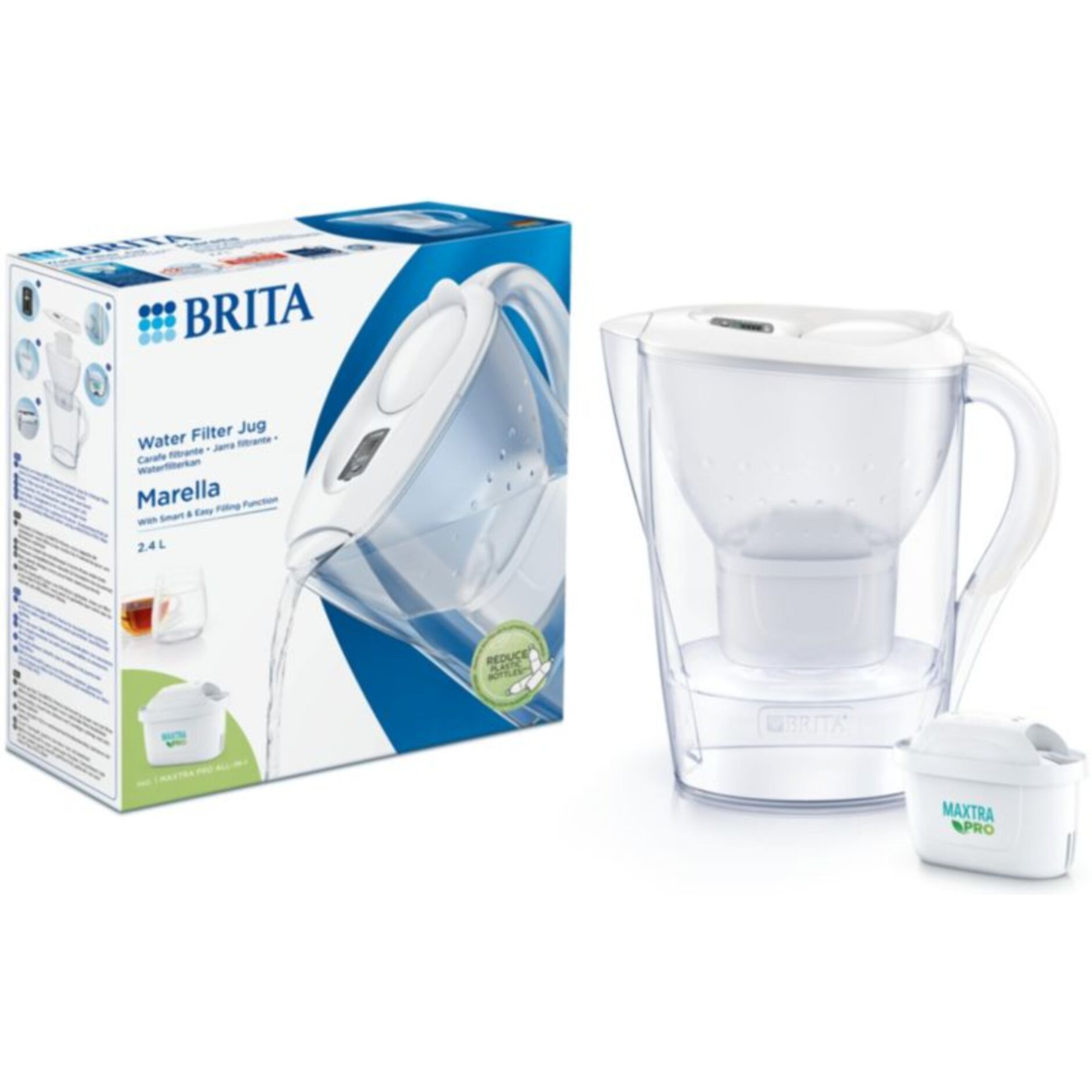 Carafe filtrante BRITA marella blanc