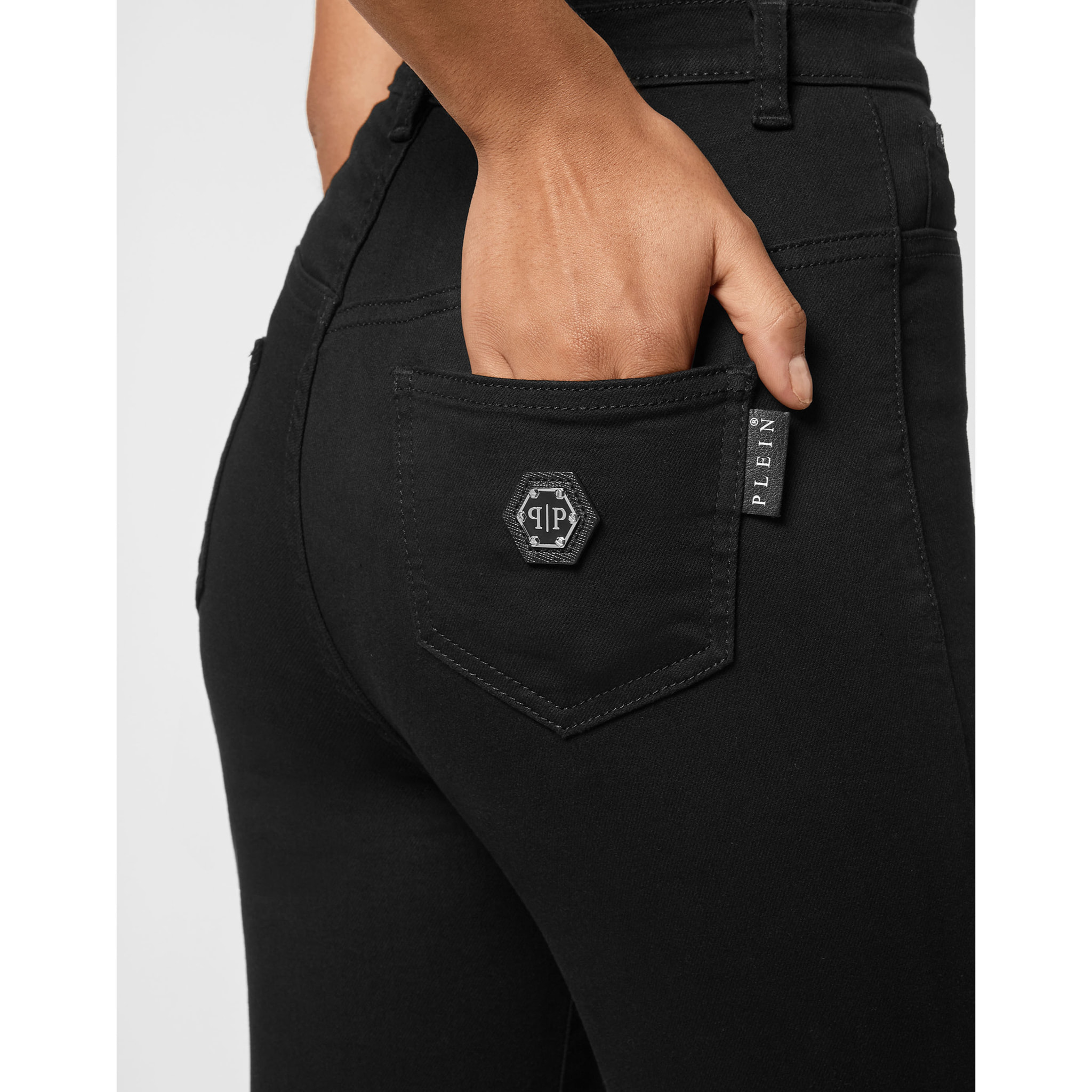 PHILIPP PLEIN Jegging de cintura alta