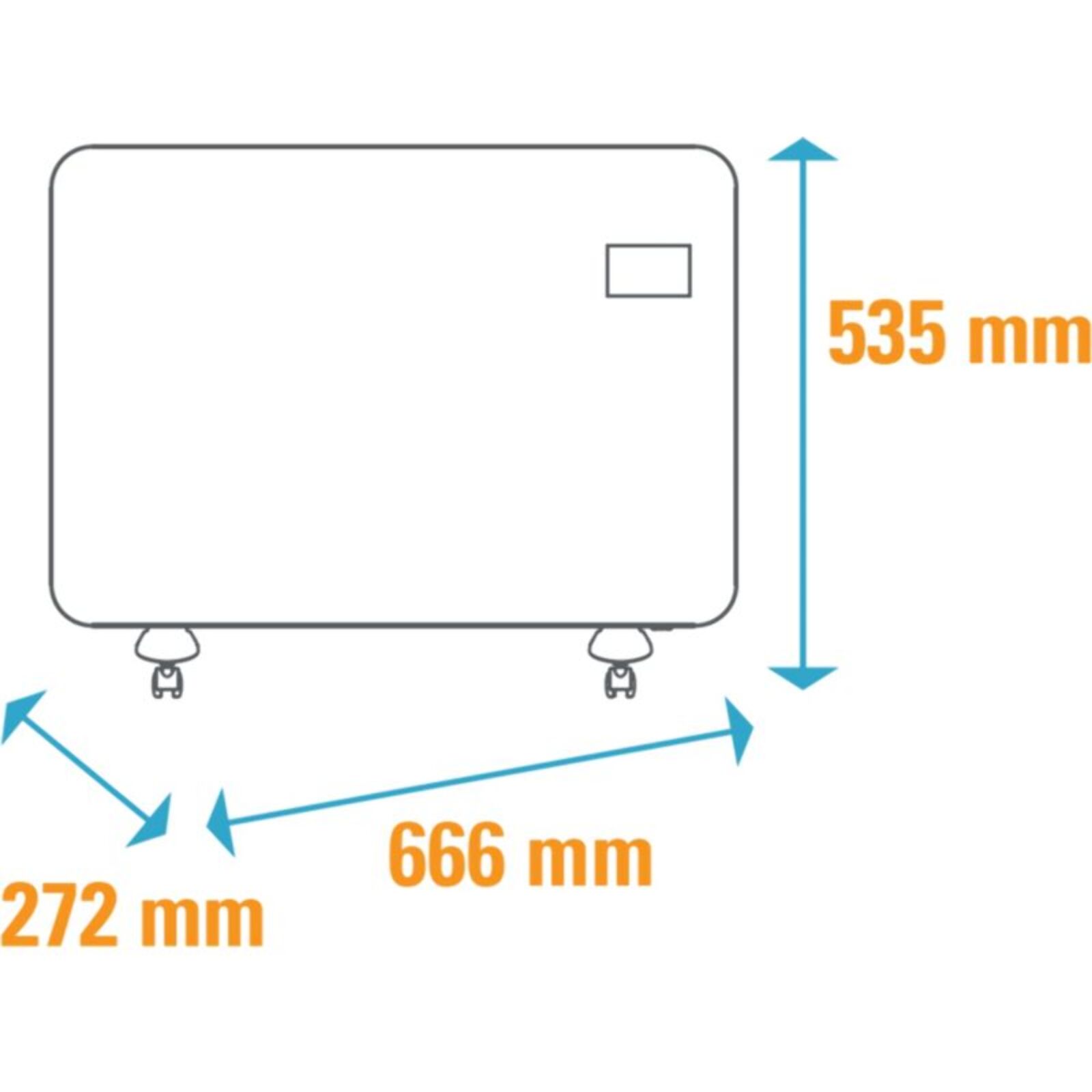 Chauffage électrique OPTIMEA OCE-E01-1500B