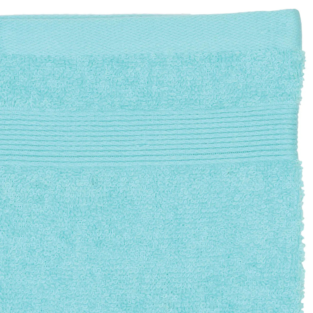 Lot de 2 gants de toilette - coton 450 gr/m² - bleu aqua 15x21 cm