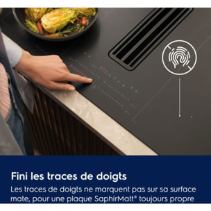 Plaque induction aspirante ELECTROLUX KCC73443CZ SaphirMatt