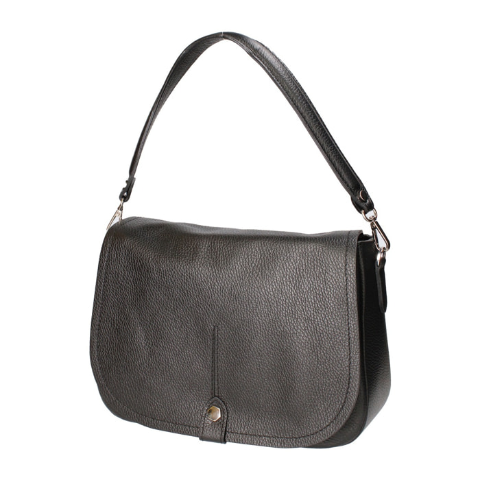 Borsa a spalla da donna - Modello Sabina - Vera pelle - 29.0 x 20.0 x 11.0 cm