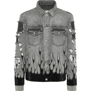 PHILIPP PLEIN Denim Jacket FLAME