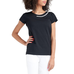 T-shirt a maniche corte da donna Luxury