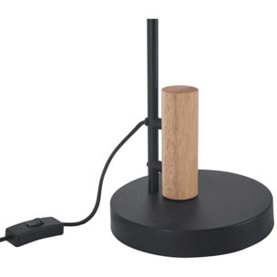 FORLIGHT Korg lampara sobremesa e negro para bombilla  E27