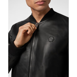 PHILIPP PLEIN Bomber de cuero