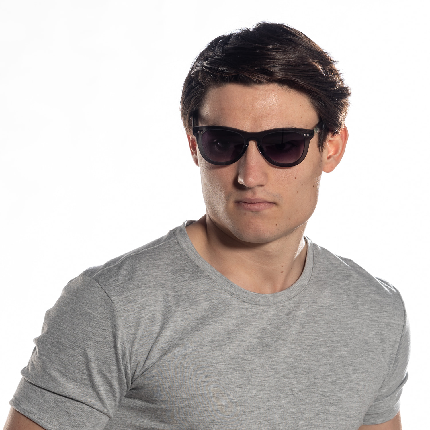 Gafas de sol OCEAN FLORENCIA - Ahumado con montura gris oscuro y patillas negras
