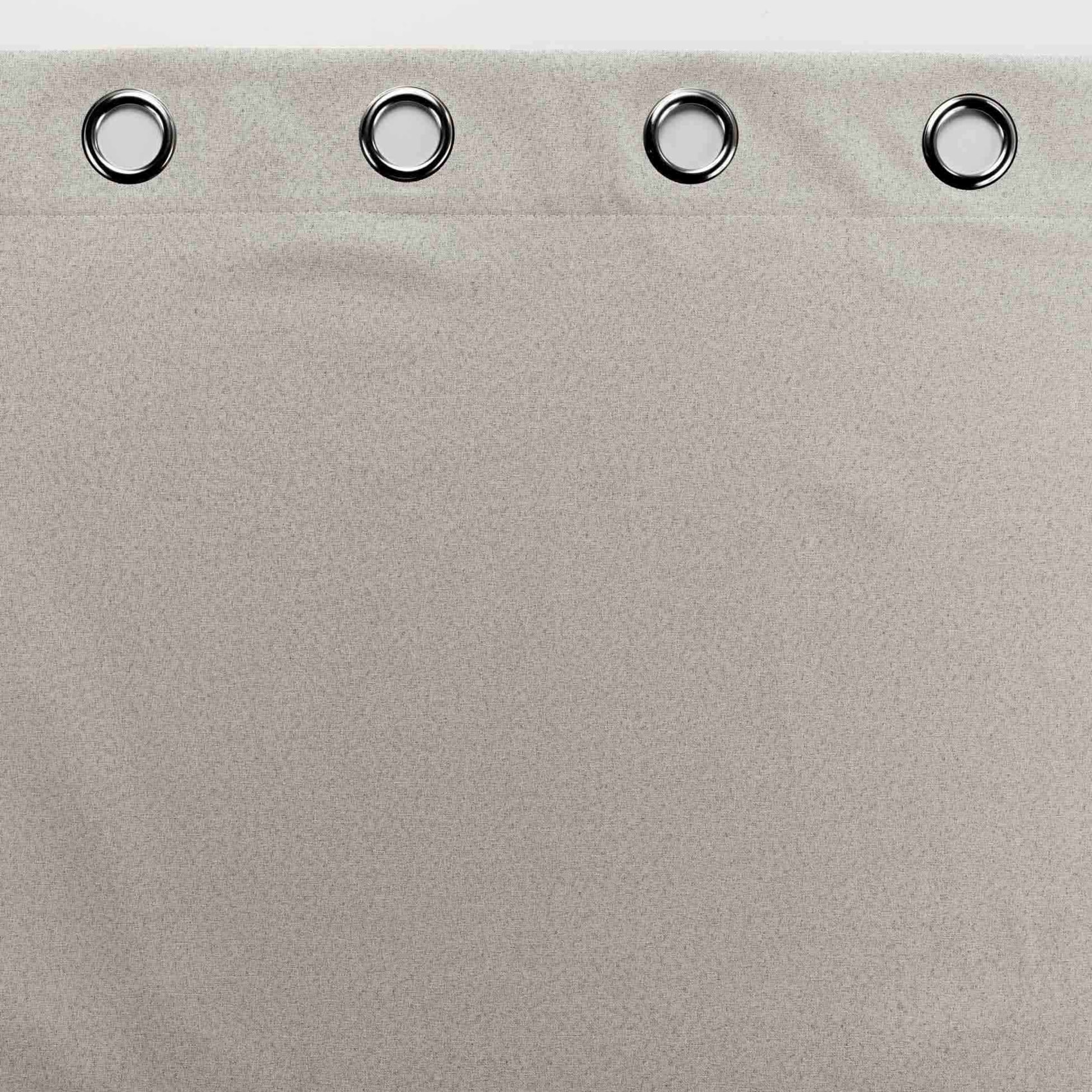Rideau court occultant, isolant thermique et phonique en chambray - Lin
