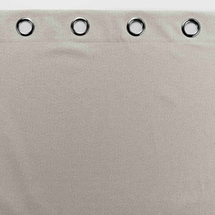 Rideau court occultant, isolant thermique et phonique en chambray - Lin