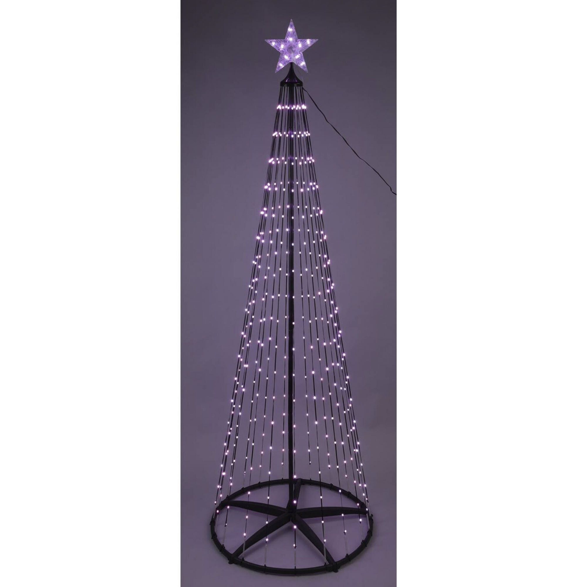 árbol de navidad de 300cm con 550 luces led rgb digitales y control remoto