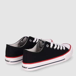 Deportivos de Tejido - Negro - Tacón: Bajo