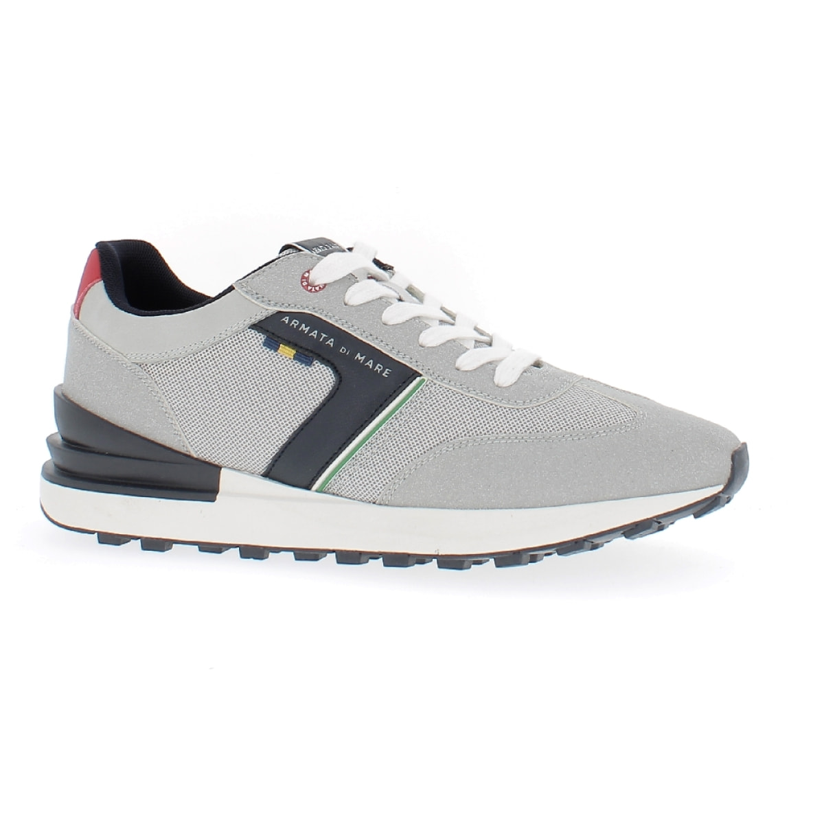 Armata di Mare Scarpe Uomo Sneakers Casual Stringate con Soletta Rimovibile in Memory Foam AMU SS23D317 Lt Grey