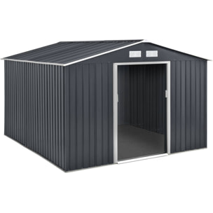 Abri de jardin métal "Vegas" - 7,06 m² - Gris