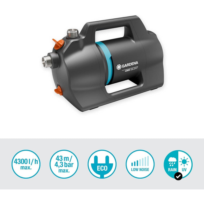 Pompe d'arrosage de surface 4300 Silent - GARDENA - 9056-20