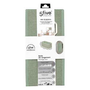 Boîte de rangement "Mix 'n' Modul" vert olive 15x31cm