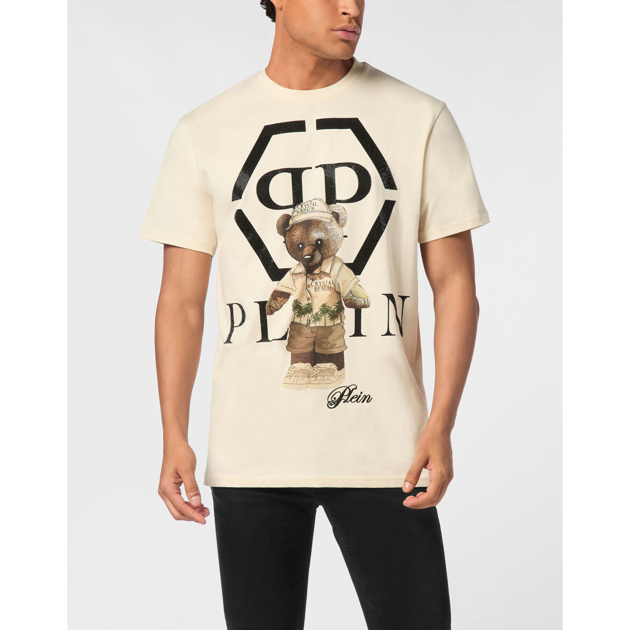 PHILIPP PLEIN Camiseta Cuello Redondo Ls TEDDY