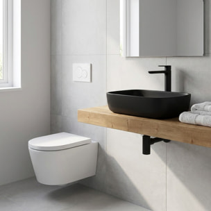 Pack bati-support Geberit + WC sans bride Swiss Aqua Technologies + abattant SoftClose + plaque (SATRIMLESSGEB1)