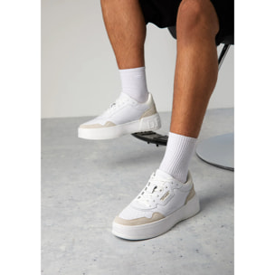 Zapatillas Deportivas Casual Hombre Court Basic Leather Blanco D.Franklin