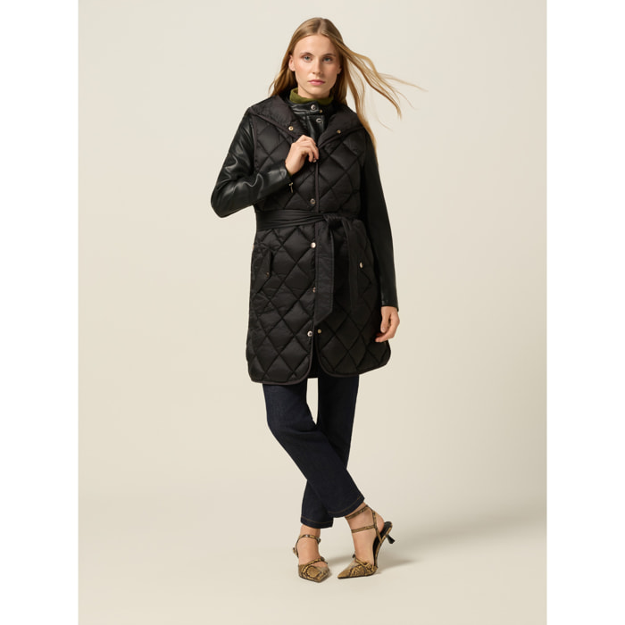 Oltre - Gilet piumino lightweight con cappuccio - Nero