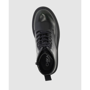 Botines - Verde - Tacón: Bajo