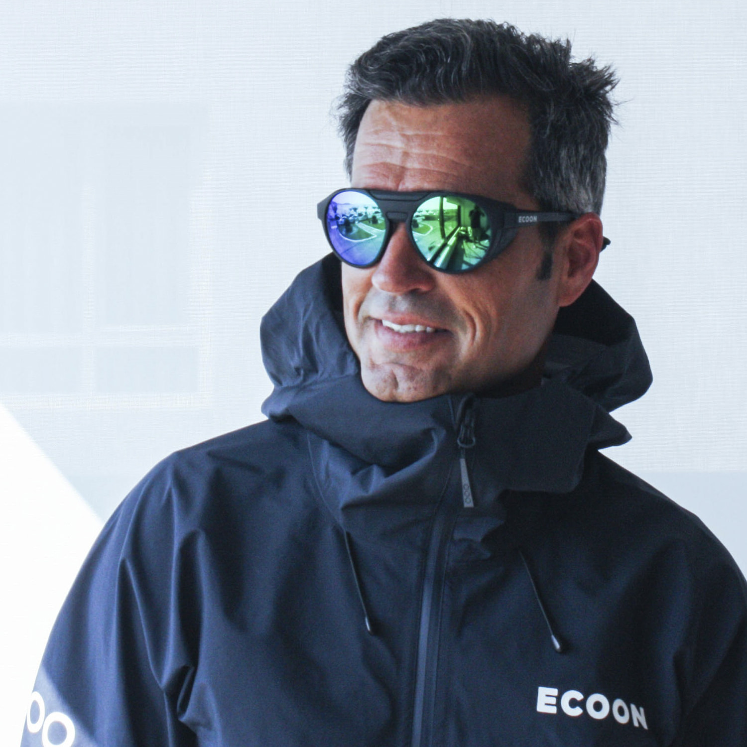 Gafas de sol OCEAN RODAS - montura negra mate / lentes Revo rojas