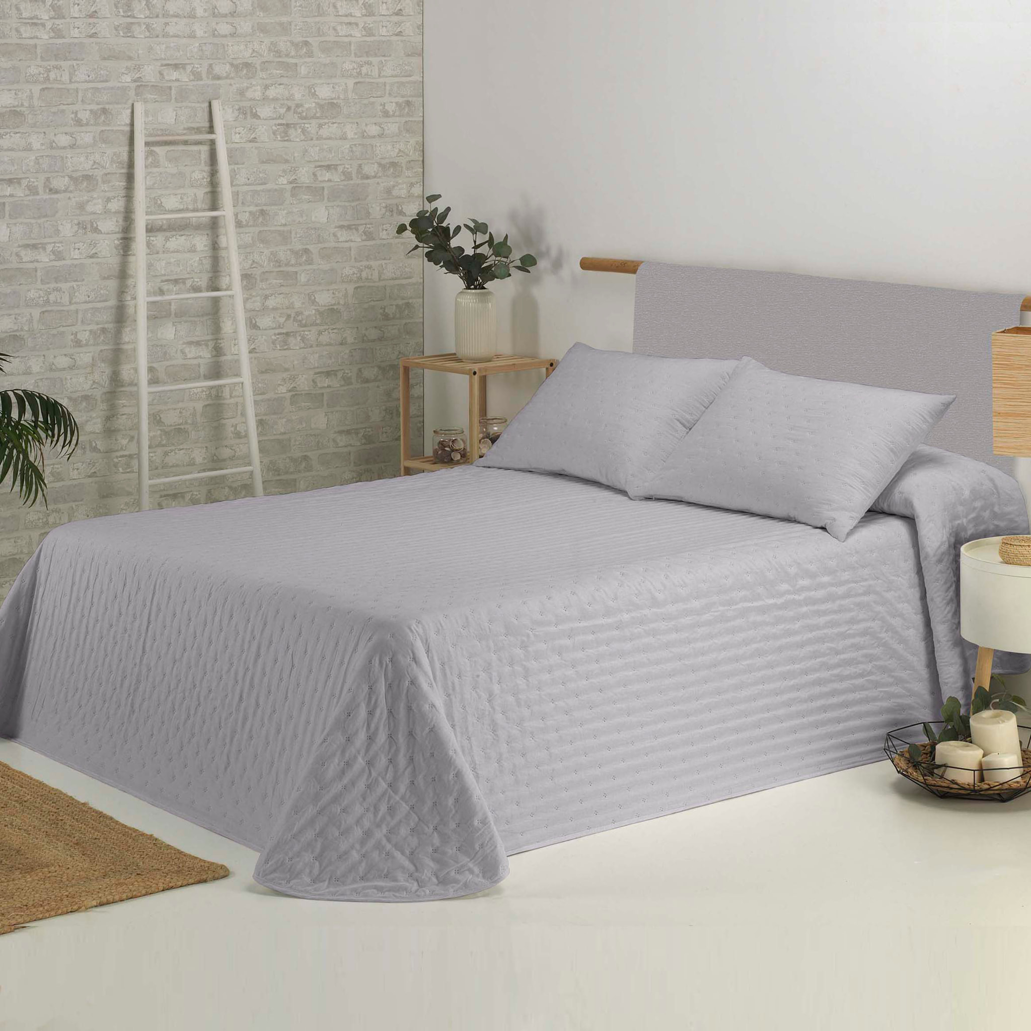 Colcha Bouti Lisa Top Gris