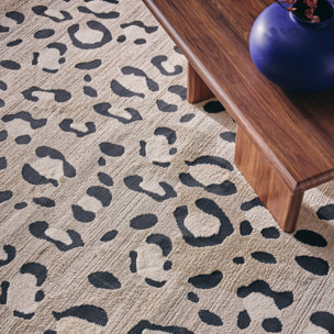 Tapis intérieur motif léopard beige JACK