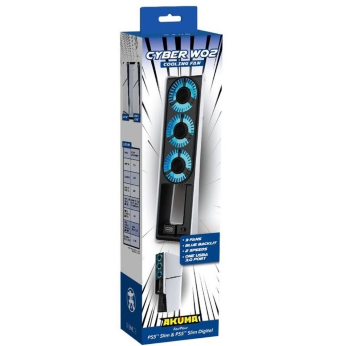Support console AKUMA VENTILATEUR CYBER W02 LED