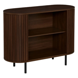 Buffet Alcôve rectangulaire 75x100cm 2 portes marron