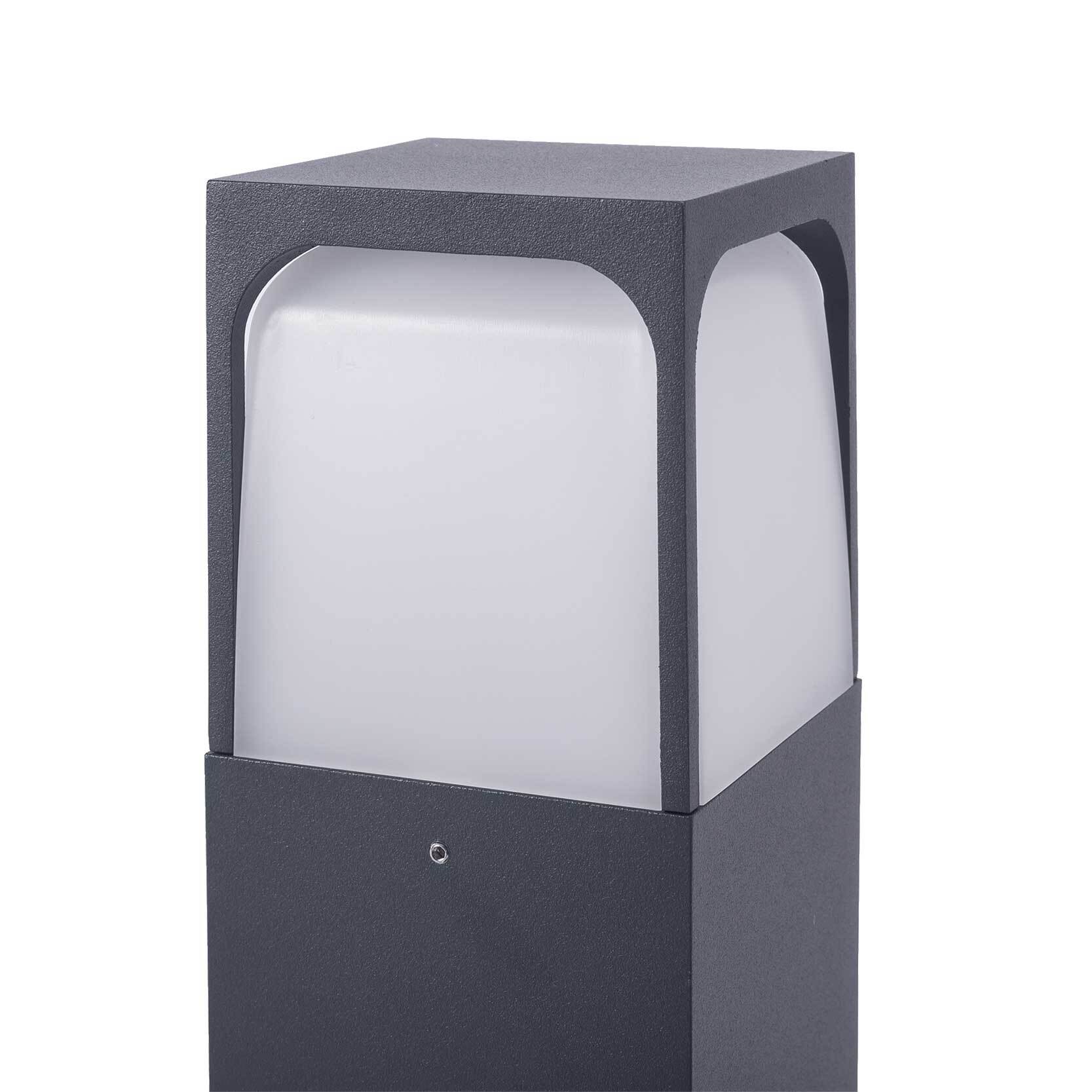 FORLIGHT Veta baliza exterior negra para bombilla E27