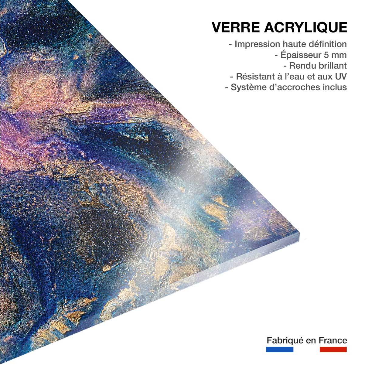 Tableau rose nebuleux Tableau plexiglas