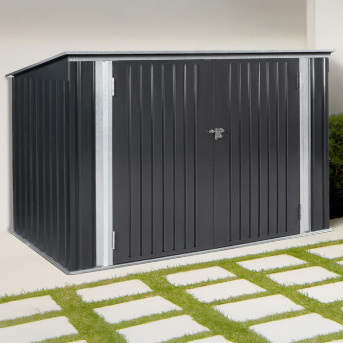 Abri de jardin en métal multi rangements