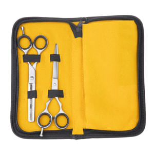 Ackermann 5.5" ensemble ciseaux, rasoir et peigne