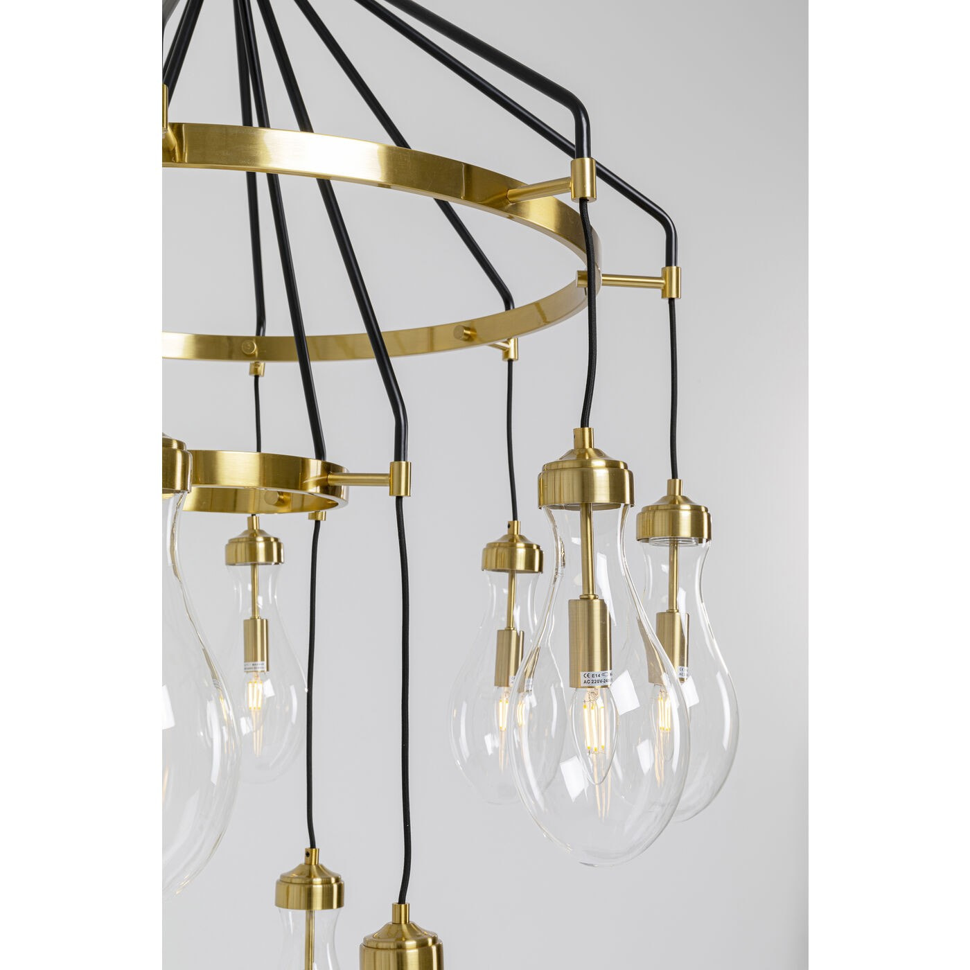 Suspension Bell Highlight dorée Kare Design