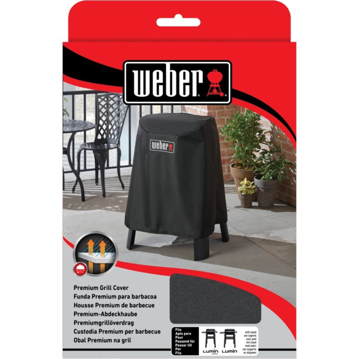 Housse barbecue WEBER premium pour lumin stand