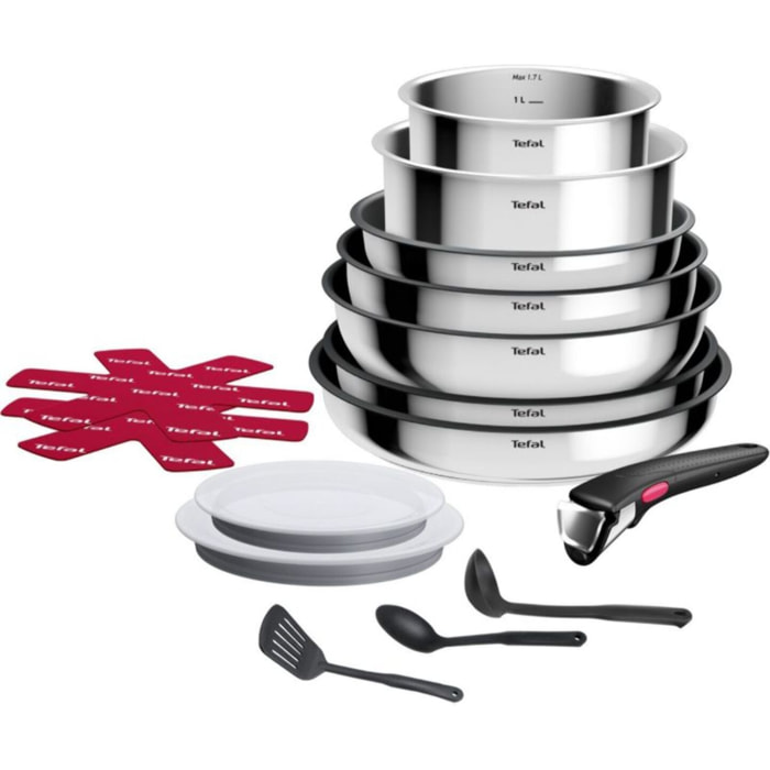Batterie de cuisine TEFAL Ingenio Cook Eat 15 pcs L881SF04