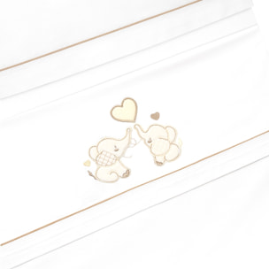 Triptico Coche Parejita Elefante Bco/Beig