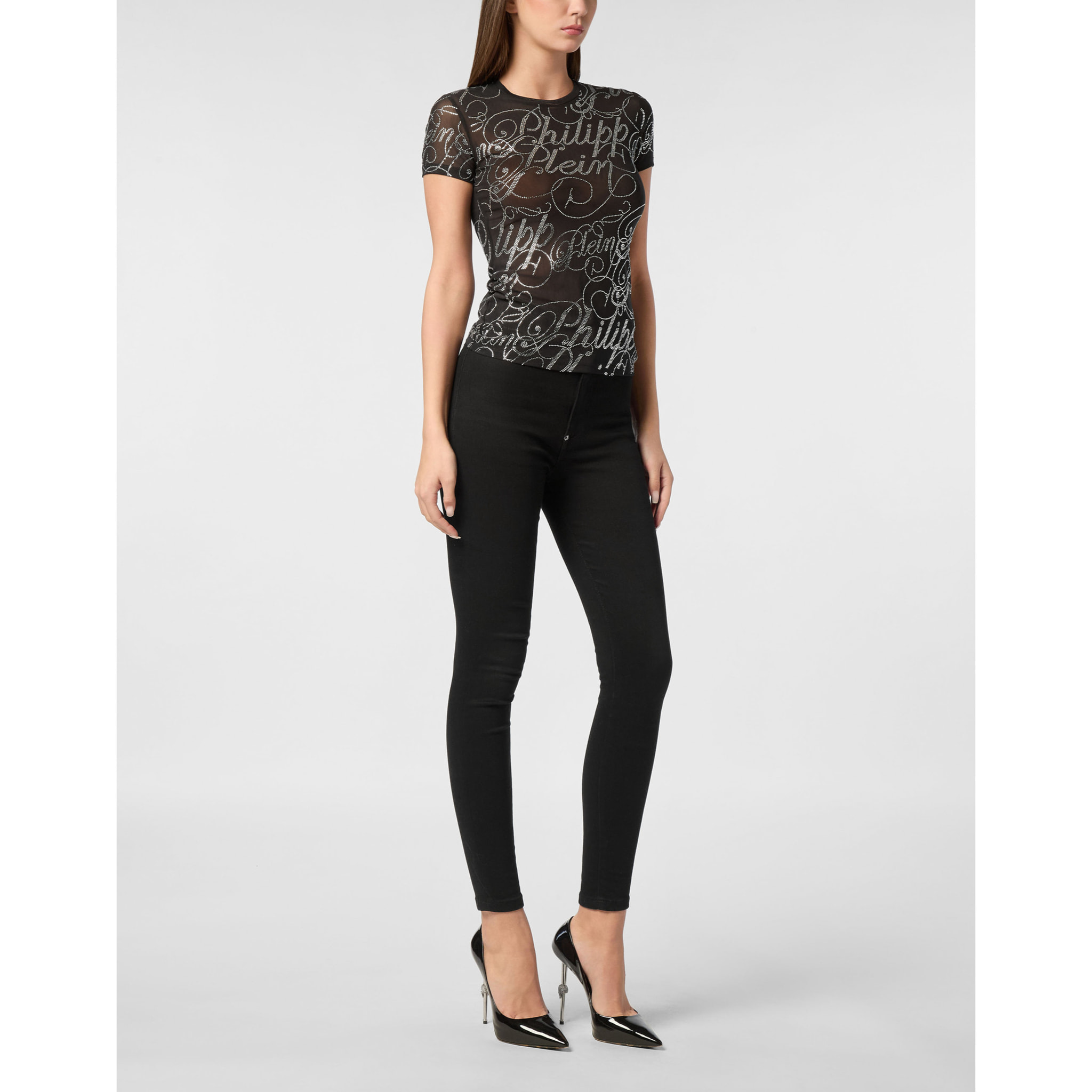 PHILIPP PLEIN Camiseta de corte slim SIGNATURE