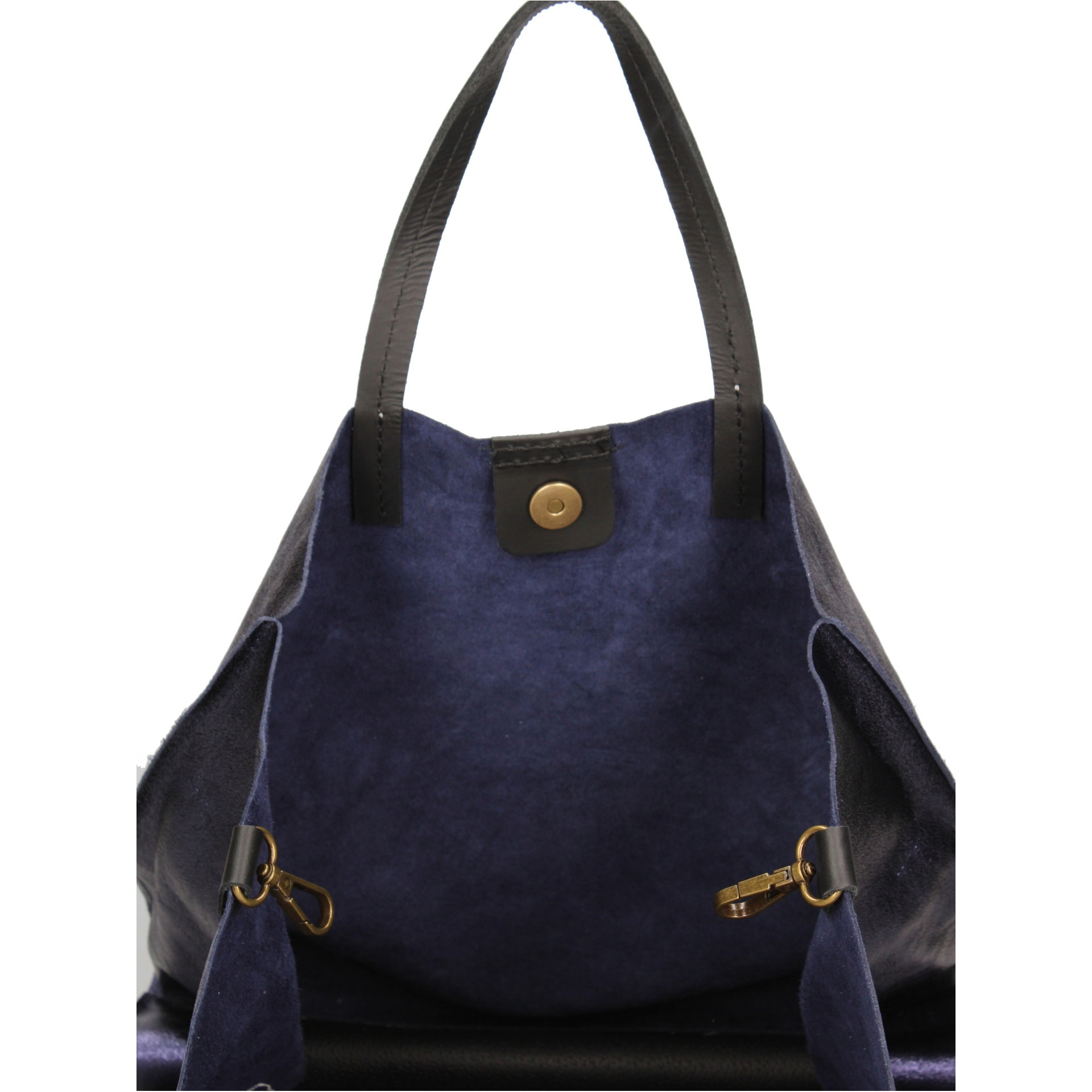 Borsa a mano da donna Made in Italy - Modello Ereva - 100% pelle - 34.5 x 32.0 x 17.0 cm