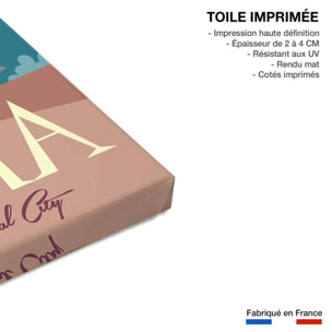 Tableau voyage en amoureux Toile imprimée