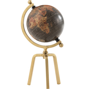 J-Line globe Trepied - métal/plastique - or/noir - small