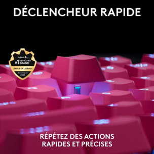 Clavier gamer LOGITECH G Pro X TKL Rapid Magenta