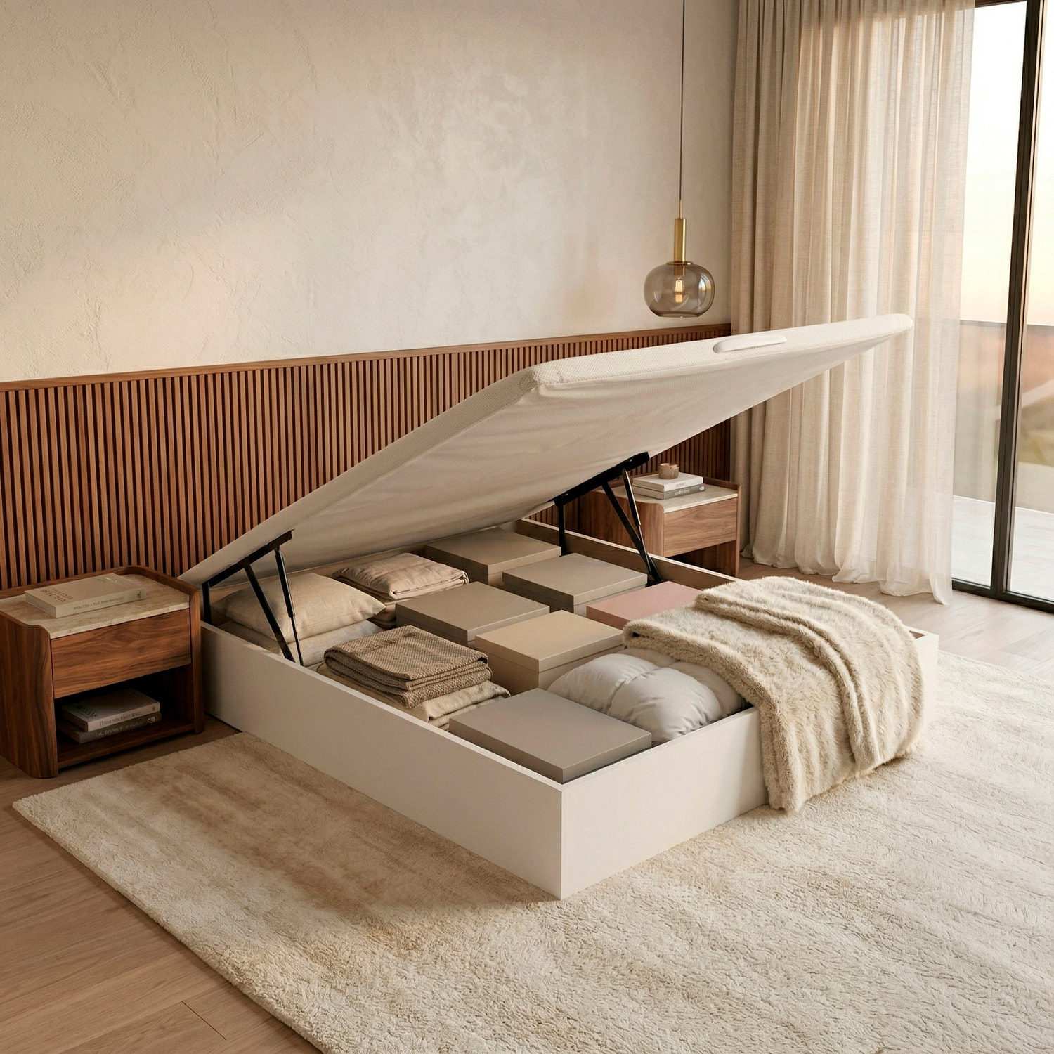 Canapé Abatible | 31CM | ENVÍO, MONTAJE Y RECOGIDA ANTIGUO INCLUIDO | Madera | Gran capacidad
