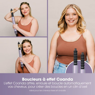 Fer multistyle SHARK Flexstyle HD466PLEU Lilas + embout anti-frisottis/pochette voyage