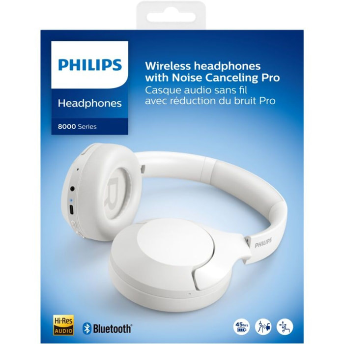 Casque PHILIPS TAH8506WT Blanc