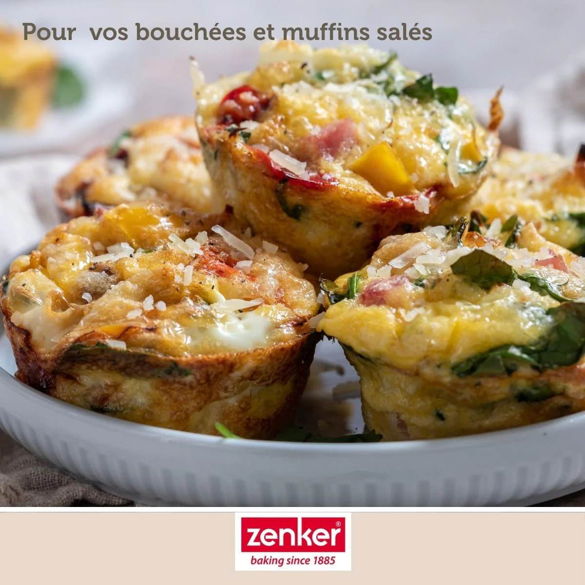 Lot de 100 moules à muffins en papier 5 cm Zenker Smart Pastry