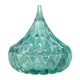 J-Line Pot Pointe Verre Taille Bleu Azur